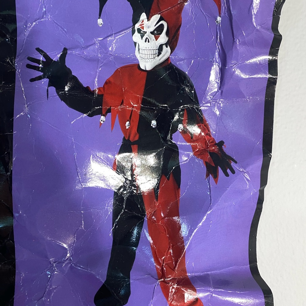 California Costumes Wicked‎ Evil Jester Child Costume Large - Sz 8-14 NO MASK